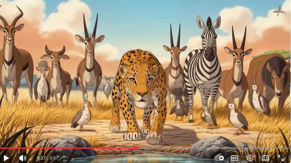 leopard and the spring picture